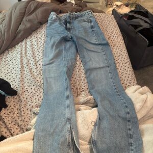 Zara Light Blue Flare Jeans